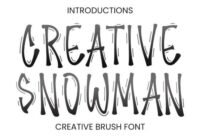 Creative Snowman Font - Featured Image