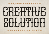 Creative Solution Font - Featured Image