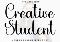 Creative Student Font - Featured Image