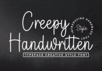 Creepy Handwritten Font - Featured Image