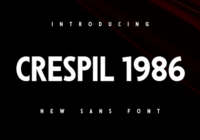 Crespil 1986 Font - Featured Image