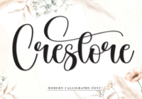 Crestore Font - Featured Image