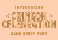 Crimson Celebration Font - Featured Image