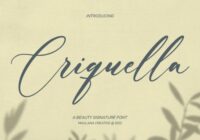 Criquella Script Font - Featured Image