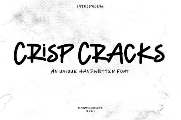 Crisp Cracks Font - Featured Image