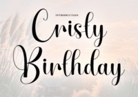 Cristy Birthday Font - Featured Image