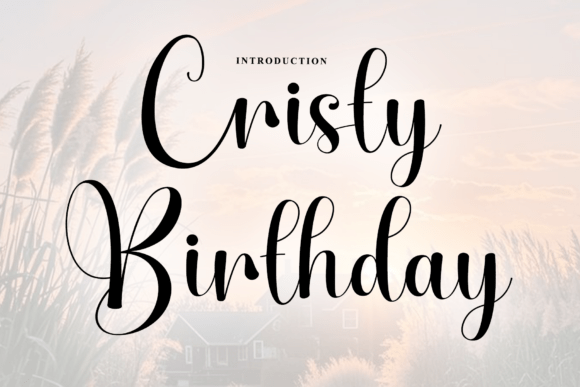 Cristy Birthday Font - Featured Image