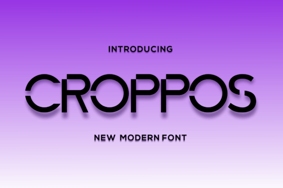 Croppos Font - Featured Image