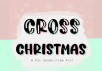 Cross Christmas Font - Featured Image