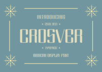 Crosver Font - Featured Image