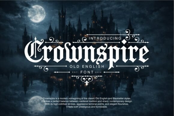 Crownspire Font - Featured Image