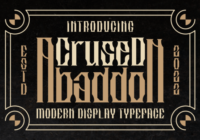 Crused Abaddon Font - Featured Image