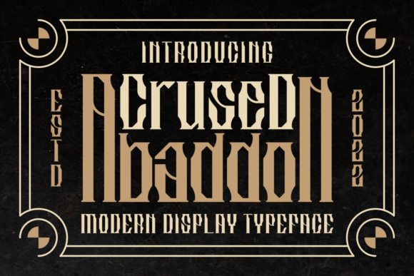 Crused Abaddon Font - Featured Image