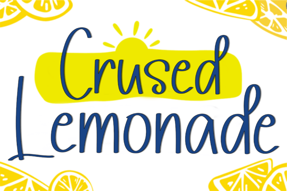 Crused Lemonade Font - Featured Image