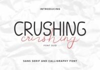 Crushing Duo Font - Featured Image