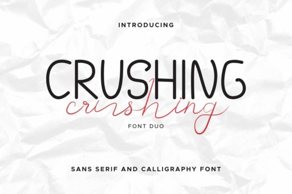 Crushing Duo Font - Featured Image