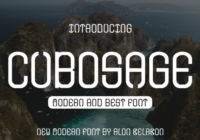 Cubosage Font - Featured Image