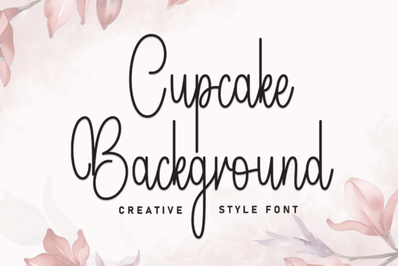 Cupcake Background Font - Featured Image