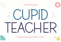 Cupid Teacher Font - Featured Image