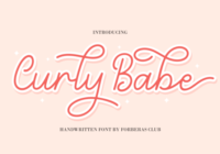 Curly Babe Font - Featured Image