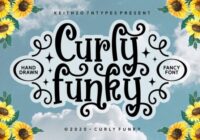Curly Funky Font - Featured Image