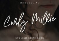 Curly Millie Font - Featured Image