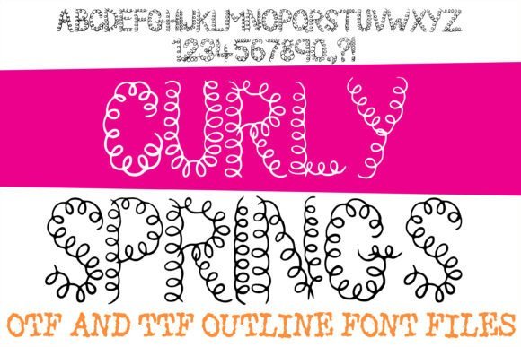 Curly Springs Font - Featured Image