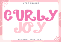 Curlyjoy Font - Featured Image