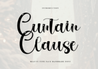 Curtain Clause Font - Featured Image
