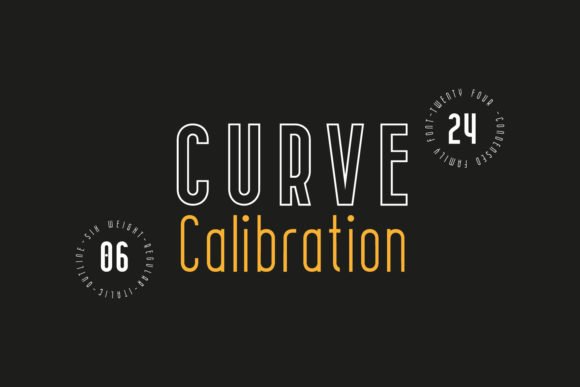 Curve Calibration Family Font - Featured Image