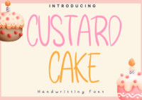 Custard Cake Font - Featured Image