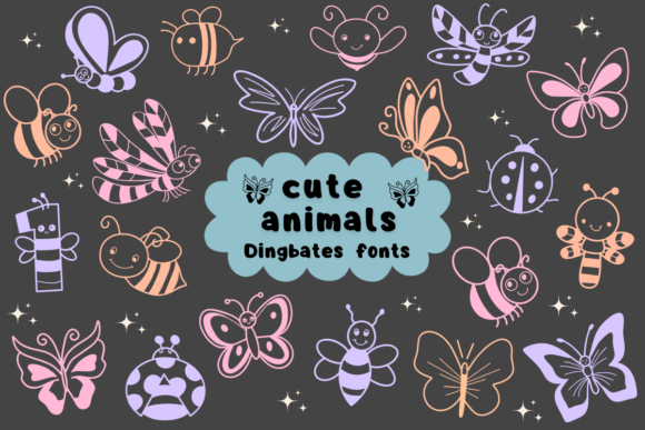 Cute Animals Font - Featured Image