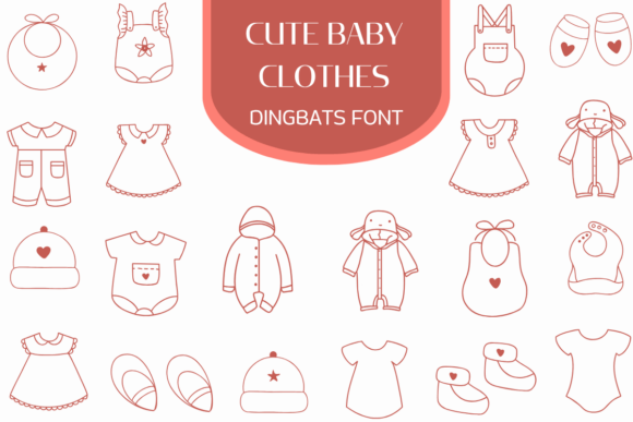 Cute Baby Clothes Font - Featured Image