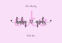 Cute Baby Girls Font - Featured Image