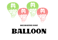 Cute Balloon Font - Featured Image