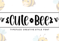 Cute Bee Font - Featured Image