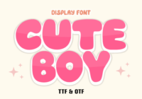 Cute Boy Font - Featured Image