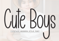 Cute Boys Font - Featured Image