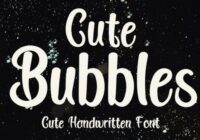 Cute Bubbles Font - Featured Image