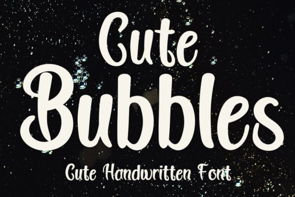 Cute Bubbles Font - Featured Image