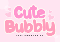 Cute Bubbly Font - Featured Image