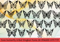 Cute Butterfly Font - Featured Image