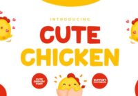 Cute Chicken Font - Featured Image