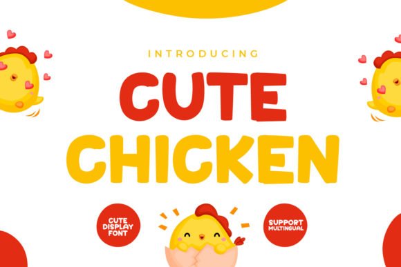 Cute Chicken Font - Featured Image