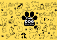 Cute Dog Doodles Font - Featured Image