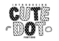 Cute Dot Duo Font - Featured Image