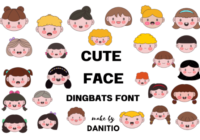 Cute Face Font - Featured Image