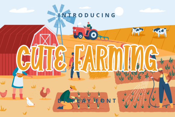 Cute Farming Font - Featured Image