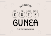 Cute Gunea Font - Featured Image