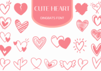 Cute Heart Font - Featured Image